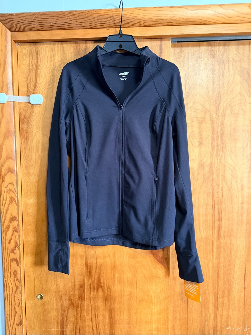 Avia Black Full-Zip Softsculpt Athletic Jacket